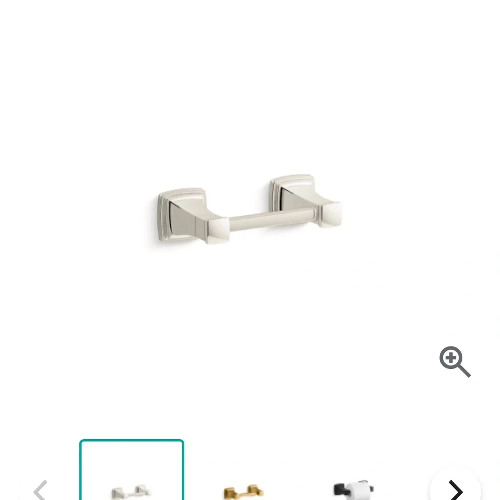 Kohler Riff Collection Toilet Paper Holder. New. Vibrant Polished Nickel Finish.